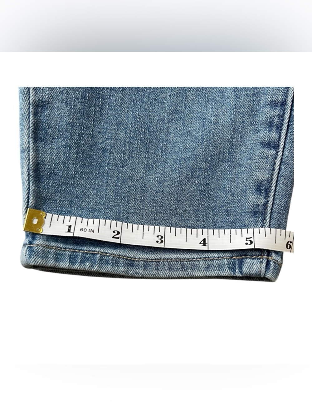 Lucky Brand Women's Size 12 Midi Rise Straight Leg Jeans Light Blue - Picture 10 of 16